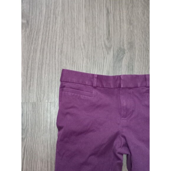 Banana Republic Sloan Fit Pant Trousers Womans 2 Dark Plum Purple Ankle Midrise - Picture 4 of 10
